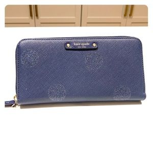 Kate Spade Wallet, NEDA Haven Lane.  Navy Blue.
